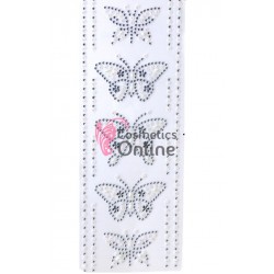 Strasuri din acril pentru make-up, par sau corp cu adeziv SGS021AA Color de 3-8mm cu perle